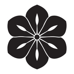 periwinkle flower spring line icon vector. periwinkle flower spring sign. isolated contour symbol black illustration
