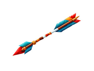 colorful darts on white background