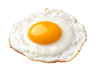Fried egg isolated on transparent background