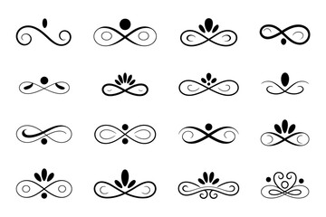 Elegant flourish vector decorative design element