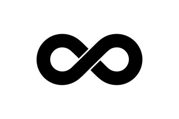 Infinity symbol endless loop vector graphic design