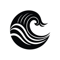 Naklejka premium Chevron Burst Vector Silhouette Zigzag Oceanic