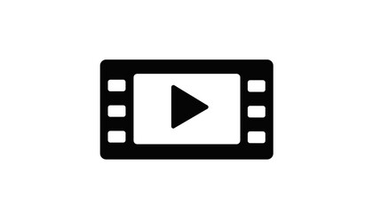 Play button on a film strip