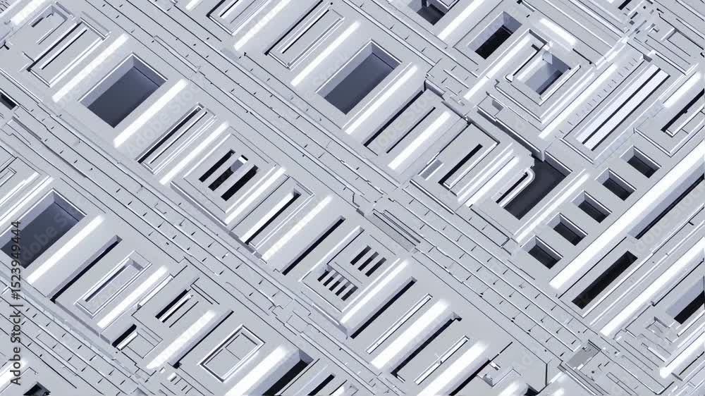 Poster abstract geometric architectural design with intersecting lines and repeating patterns