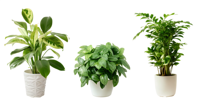 plant pot house decoration isolated on white background PNG