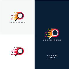Fast Finder Logo designs concept vector, Search Express logo template
