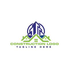 Construction Business Logo Design Vector Template