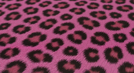 Obraz premium Pink leopard print pattern on fabric background 