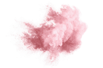 Abstract pink and white powder explosion isolated on high resolution image perfect for design projects and creative visuals stunning artistic pink dust on transparent background