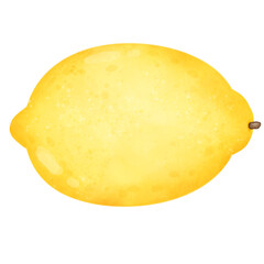 Hand-drawn lemon,Lemon graphic design cartoon watercolor 