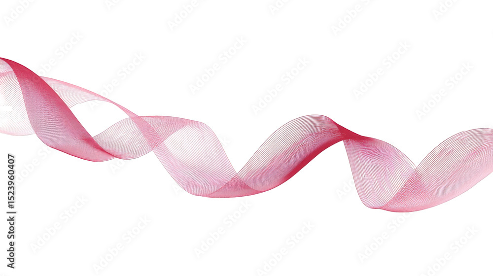 Aufkleber abstract pink and white swirling ribbon design elegant flowing wave background texture for modern gr