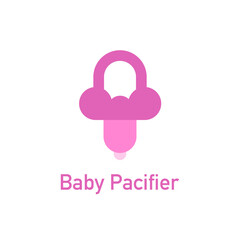 baby pacifier vector icon