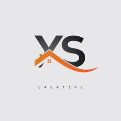  YS Real Estate Creative Logo – Minimalist House Roof Monogram for Property, Realtor & Construction Branding