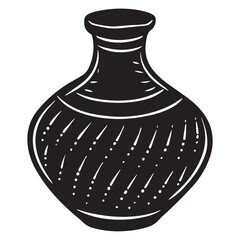 vase on white background