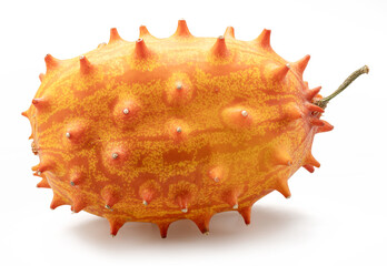 Kiwano fruit isolated on white background.