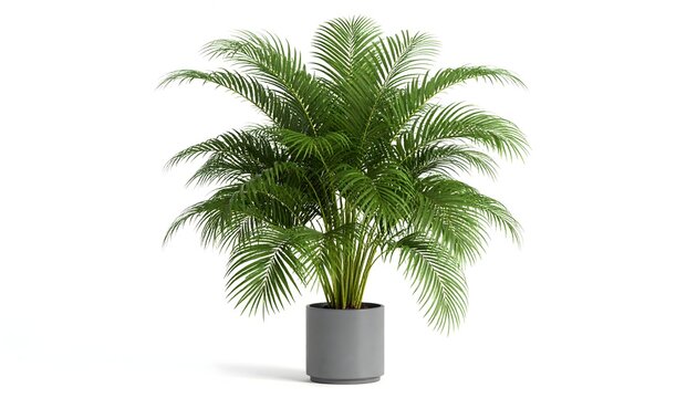Elegant areca palm tree potted for decor high resolution photo