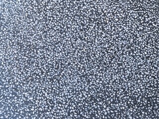 Black and White Terrazzo or Aggregate Pavement Texture