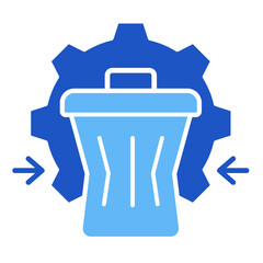 Obraz premium Minimal Waste Icon Element For Design