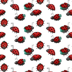 Lady bug five different pattern 