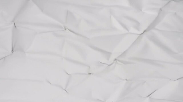 Wrinkled white fabric texture