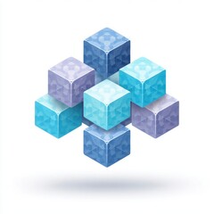 Obraz premium Grid icon representing mesh security and token flow symbolizing Cybersecurity Mesh Technology Stocks 