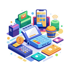 Flat vector icons for web and mobile applications, a set of business and technology design symbols for internet and office concepts