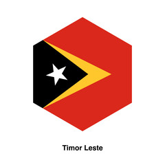 East Timor flag vector isolated on transparent background