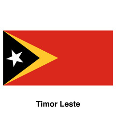 East Timor flag vector isolated on transparent background