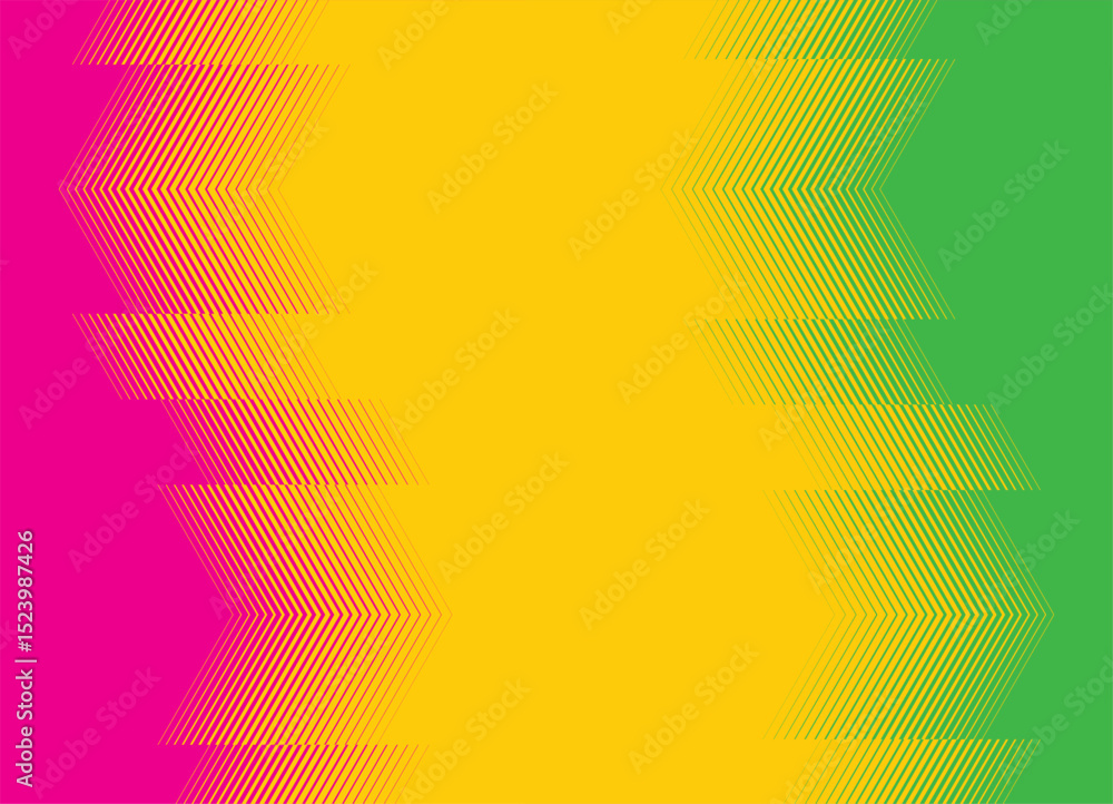 Aufkleber modern pattern of colored striped wavy shapes. abstract design element. trendy vector background. fr