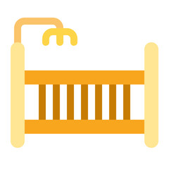 baby bed icon
