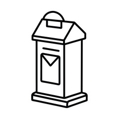 vector illustration of a trash bin