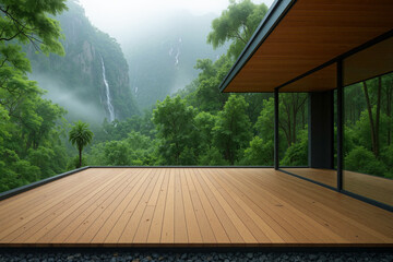 jungle veranda waterfalls