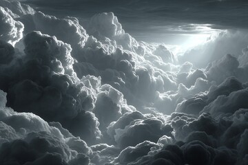 Grey cloud light gradient bright light texture background