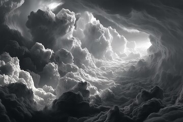 Grey cloud light gradient bright light texture background