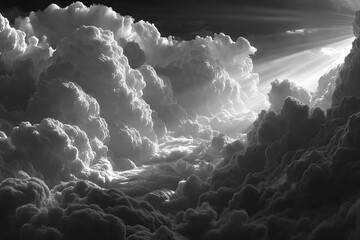 Grey cloud light gradient bright light texture background