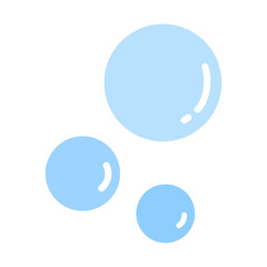 Water bubbles icon vector illustration
