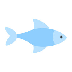 vector illustration of a fish. Cute sea creatures vector illustration