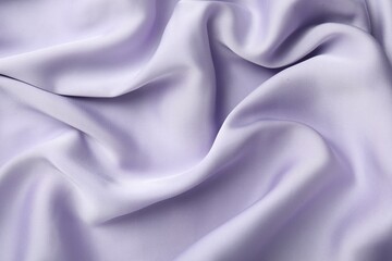 Crumpled violet silk fabric as background, top view