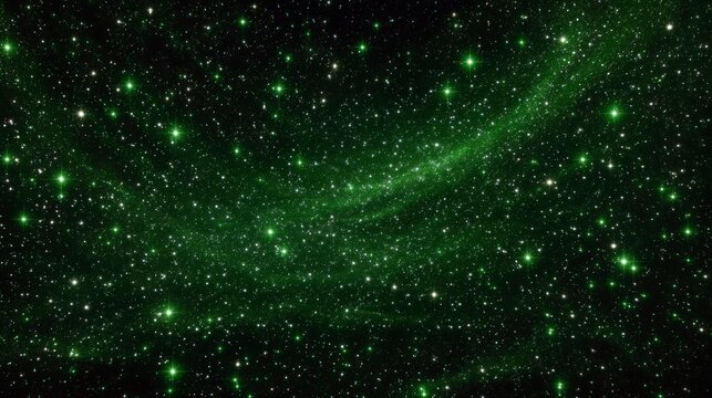 Luminous Green Nebula  Space Background  Stars  Galaxy  Cosmic Dust  Cinematic  High Resol