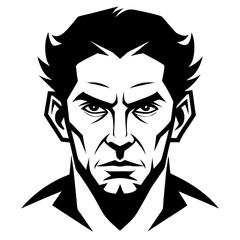 Dramatic human elbow with head detail in black and white pencil drawing