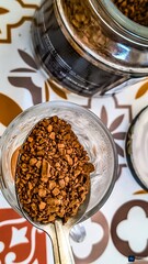 coffee beans and sugar