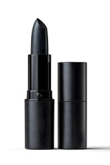 Obraz premium A sleek tube of matte black lipstick exuding sophistication and confidence.