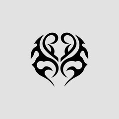 Naklejka premium vector illustration of an abstract head