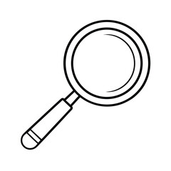 vector magnifying glass icon