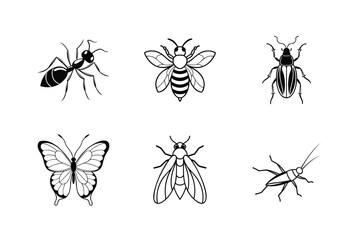 set of insects