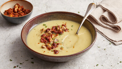 Kartoffel-Lauchsuppe