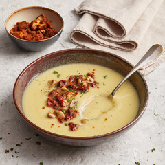 Kartoffel-Lauchsuppe