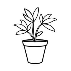 vector illustration of a plant