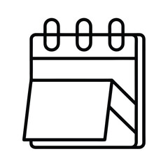 calendar icon isolated on white