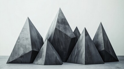 Abstract Geometric Concrete Relief Background for Industrial and Architectural Design